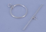 SSC02 5pcs 16mm donut 925 sterling silver toggle clasps