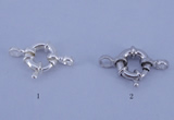 SSC201 5pcs 10mm 925 sterling silver spring rings clasps