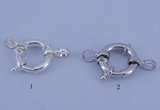 SSC202 5pcs 12mm 925 sterling silver spring rings clasps