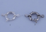 SSC203 5pcs 13.5mm 925 sterling silver spring rings clasps