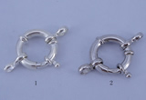 SSC205 5pcs 16mm 925 sterling silver spring rings clasps