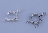 SSC206 5pcs 12mm 925 sterling silver spring rings clasps