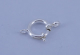 SSC207 5pcs 12.5mm 925 sterling silver spring rings clasps