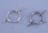 SSC209 5pcs 20mm 925 sterling silver spring rings clasps