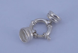 SSC215 5pcs 14.5mm sterling silver spring rings clasps