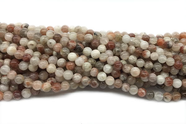 SUNS15 15 inches 6mm round golden sunstone gemstone beads