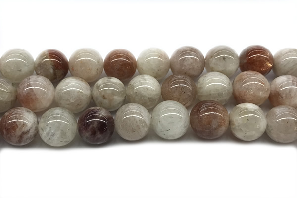 SUNS18 15 inches 12mm round golden sunstone gemstone beads