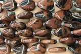 TEAR28 15 inches 13*18mm flat teardrop mahogany obsidian beads