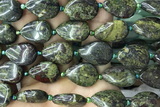 TEAR31 15 inches 13*18mm flat teardrop dragon blood jasper beads