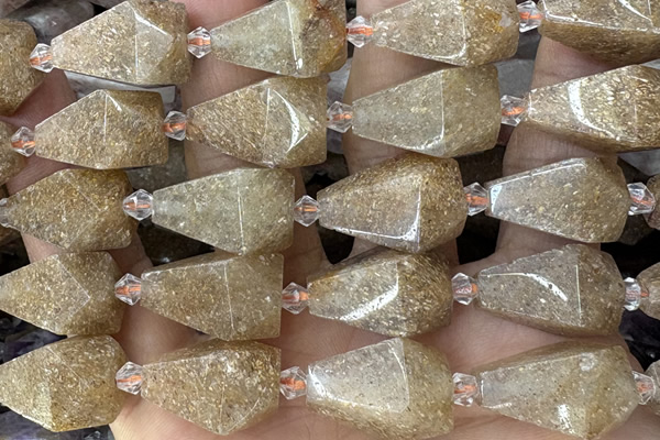 TEAR43 15 inches 10*20mm - 13*23mm faceted freeform teardrop jade beads