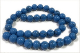 TURQ121 15 inches 4mm round synthetic turquoise beads