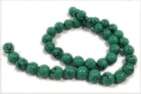 TURQ181 15 inches 4mm round synthetic turquoise beads