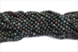 TURQ225 15 inches 6mm round chrysocolla gemstone beads