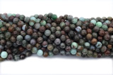 TURQ226 15 inches 8mm round chrysocolla gemstone beads