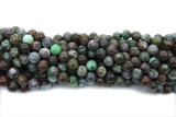 TURQ227 15 inches 10mm round chrysocolla gemstone beads