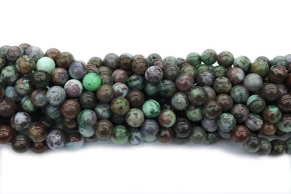 TURQ227 15 inches 10mm round chrysocolla gemstone beads