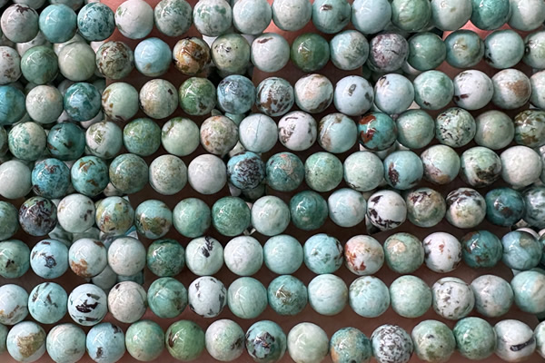 TURQ230 15 inches 6mm round turquoise beads wholesale