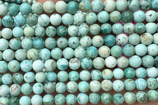 TURQ233 15 inches 6mm round turquoise beads wholesale