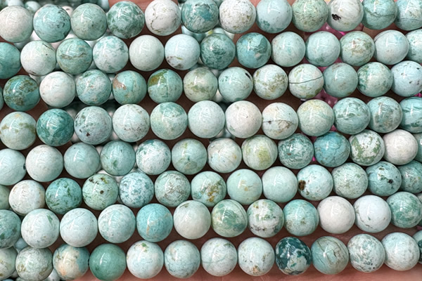 TURQ234 15 inches 8mm round turquoise beads wholesale